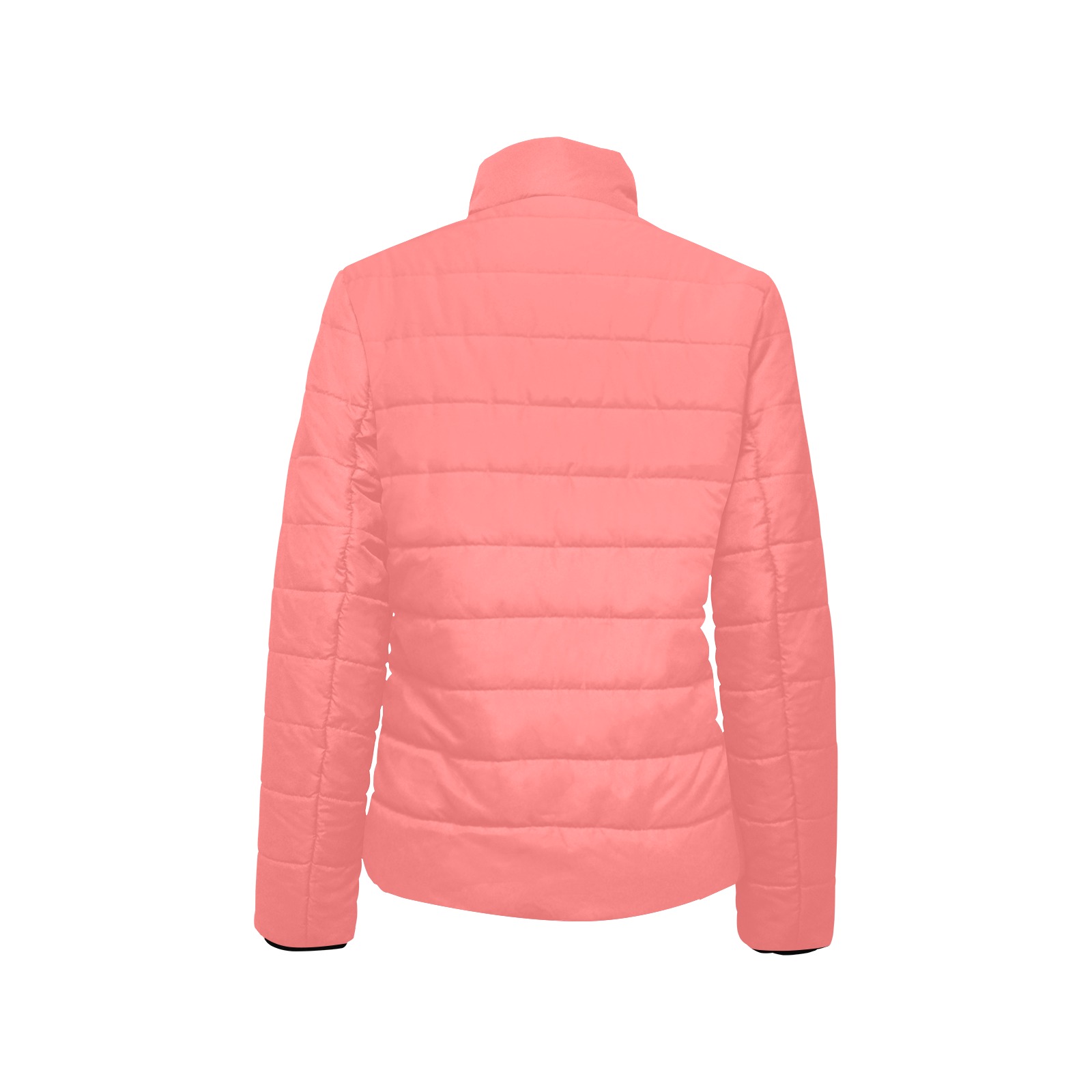 color light red Women's Stand Collar Padded Jacket (Model H41)