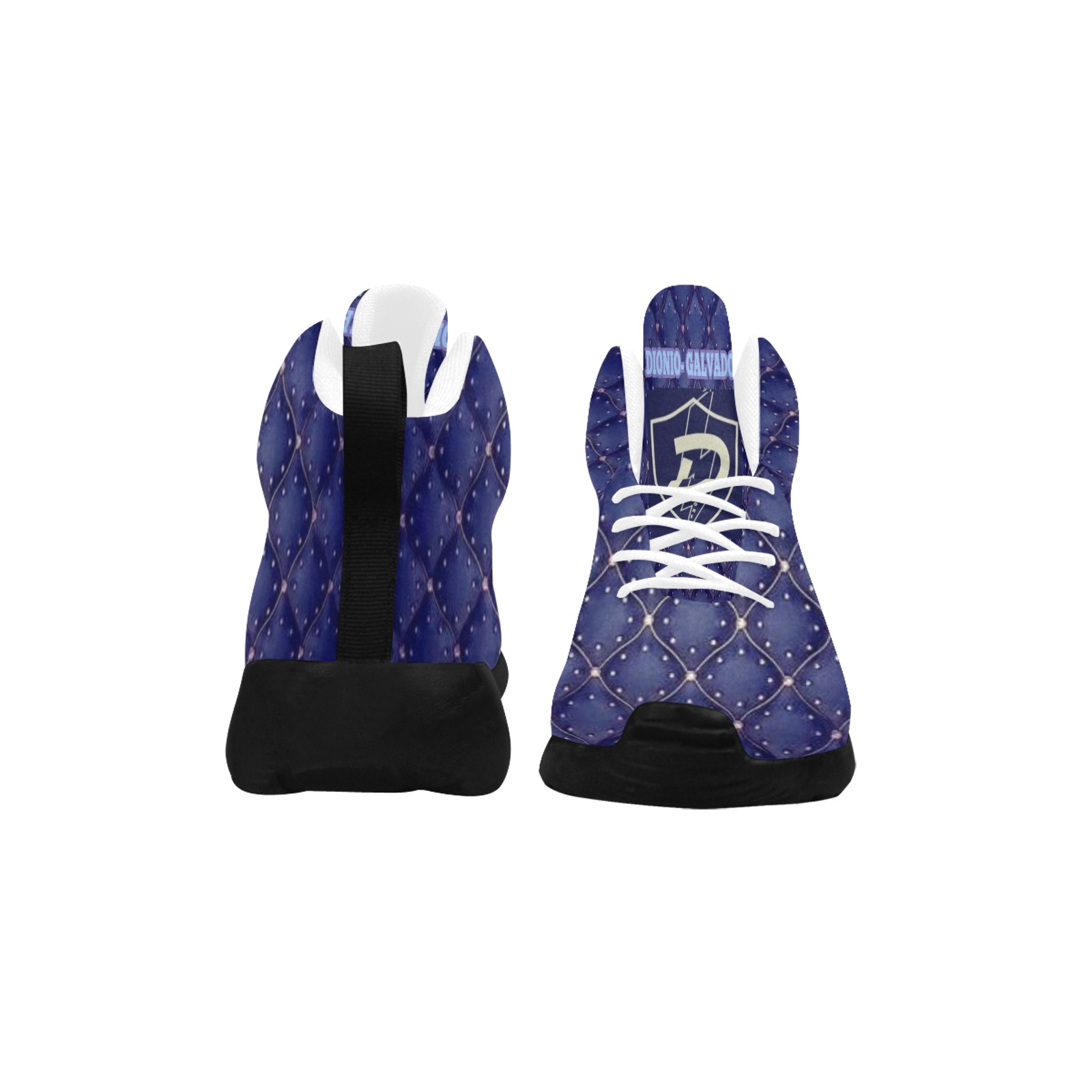 DIONIO - Men's Hi-Top GALVADON (Blue Purple) Men's Chukka Training Shoes (Model 57502)