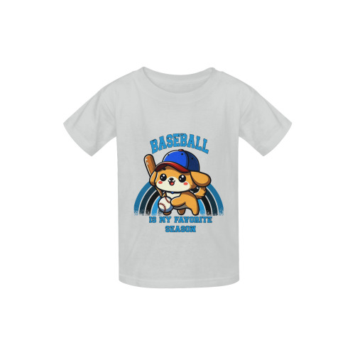 Baseball Is My Favorite Season Kid's  Classic T-shirt (Model T22)
