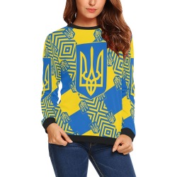 UKRAINE 2 All Over Print Crewneck Sweatshirt for Women (Model H18)