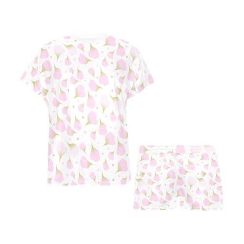 Flowers Women's Short Pajama Set