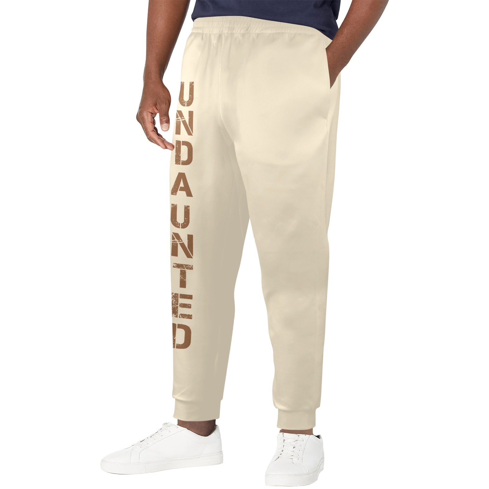 Undaunted Men's Sweat Pant (Brown) Men's Casual Sweatpants (Model L72)