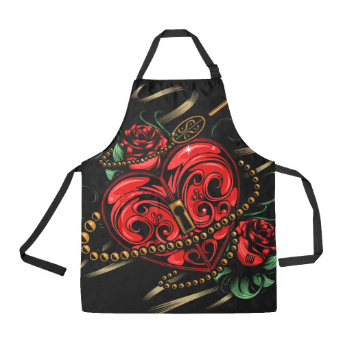 Key To My Heart All Over Print Apron