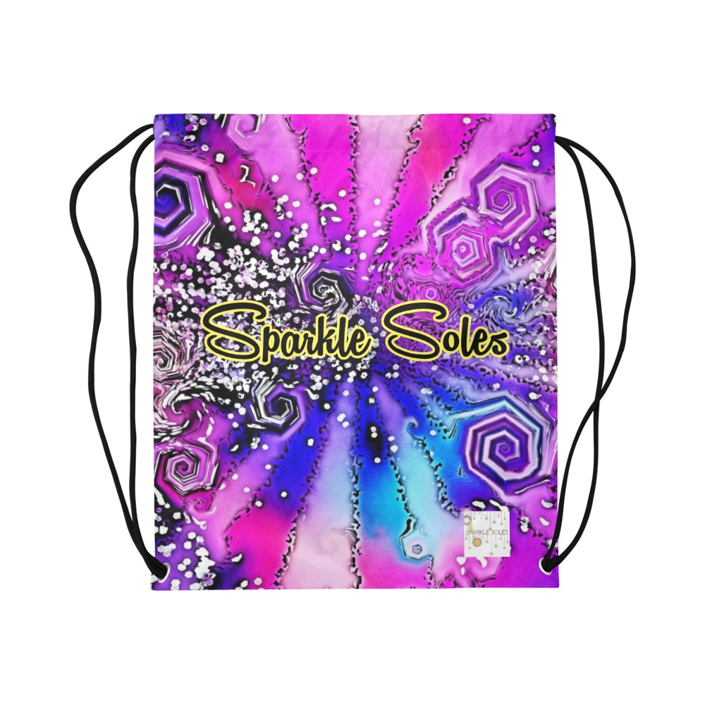 Sparkle Soles Drawstring Bag 53086A Large Drawstring Bag Model 1604 (Twin Sides)  16.5"(W) * 19.3"(H)