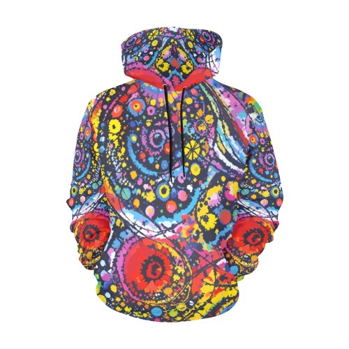 Colorful abstract art on the tie-dye theme. All Over Print Hoodie for Men (USA Size) (Model H13)
