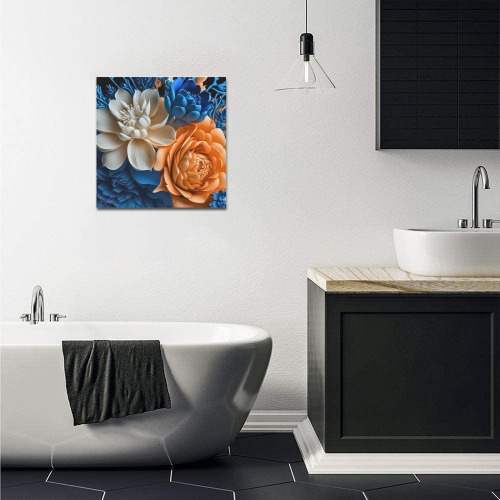 April Showers bring May Flowers Upgraded Canvas Print 16"x16"