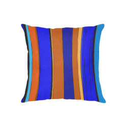 Abstract Blue And Orange 930 Linen Zippered Pillowcase 18"x18"(Two Sides)