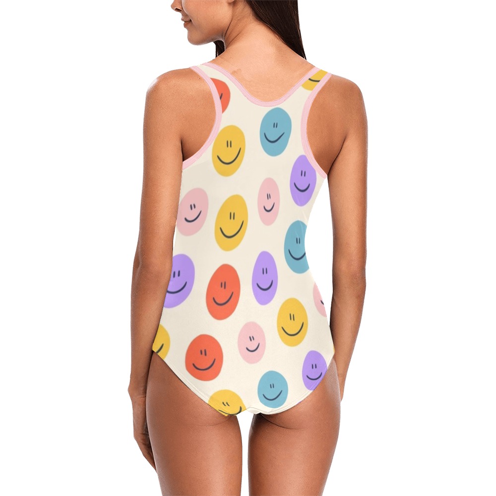 Smiley Vest One Piece Swimsuit (Model S04)