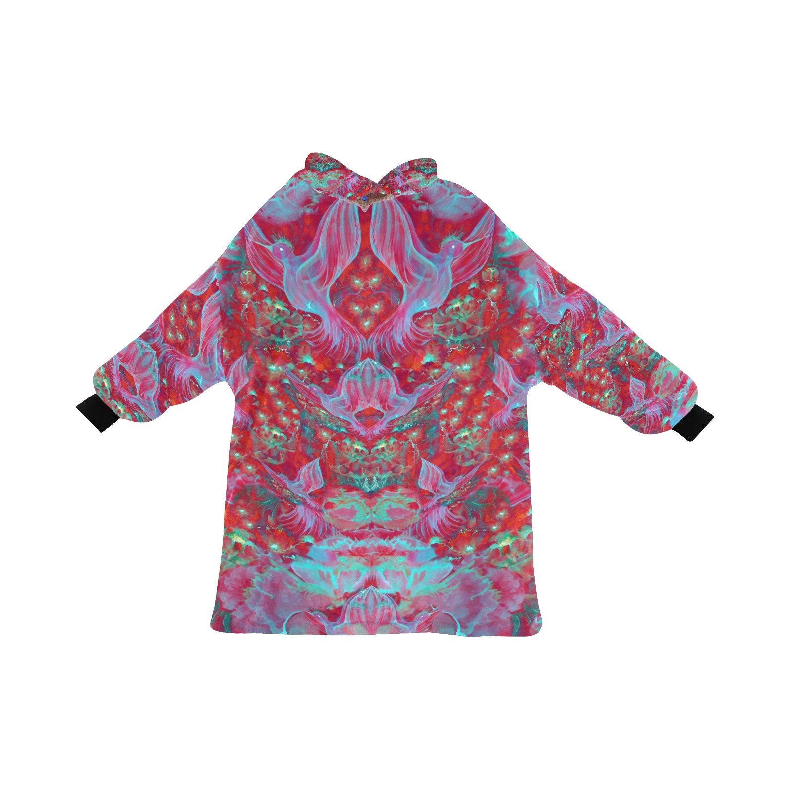 Nidhi Decembre 2014- pattern-5-1 neck back Blanket Hoodie for Women