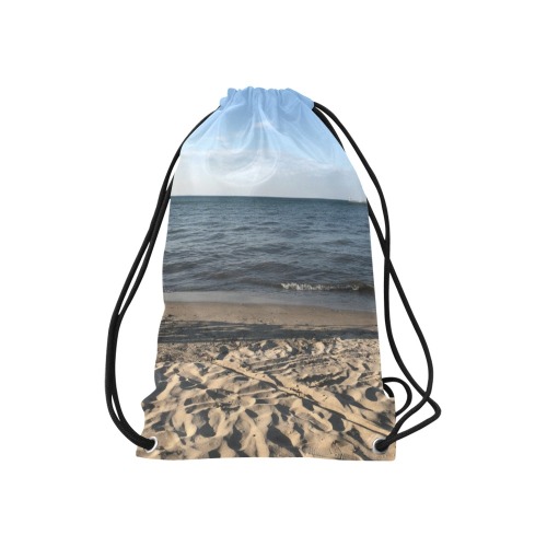 Beach Collection Small Drawstring Bag Model 1604 (Twin Sides) 11"(W) * 17.7"(H)