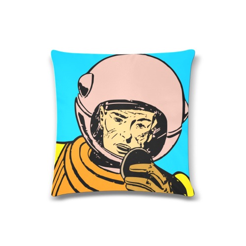 astronaut Custom Pillow Case 16"x16"  (One Side Printing) No Zipper