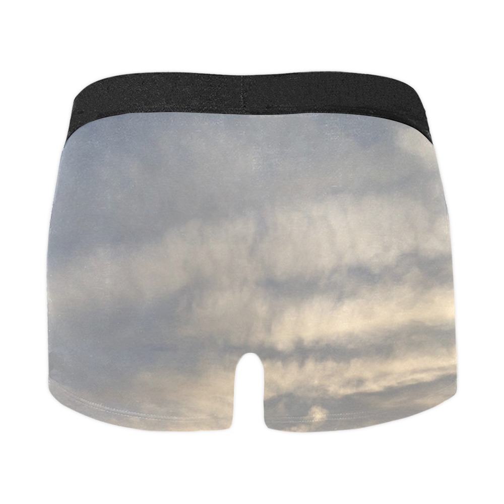 Rippled Cloud Collection Men's Boxer Briefs with Merged Design (Model  L10)