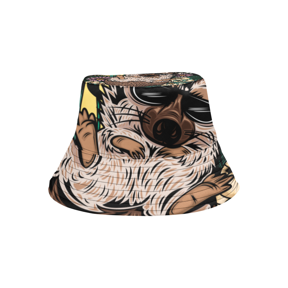 Cool Hedge Hog All Over Print Bucket Hat for Men