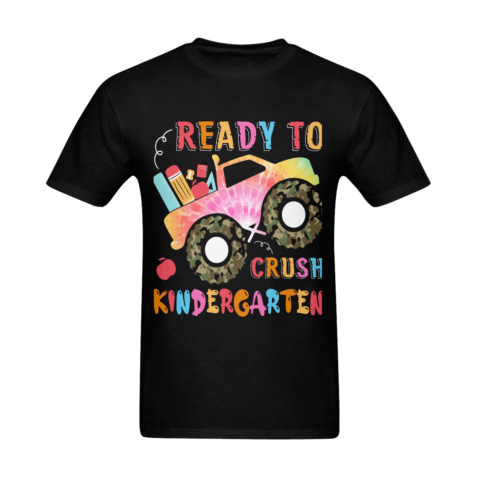 Ready to Crush Kindergarten First Day of School Men's Slim Fit T-shirt (Model T13)