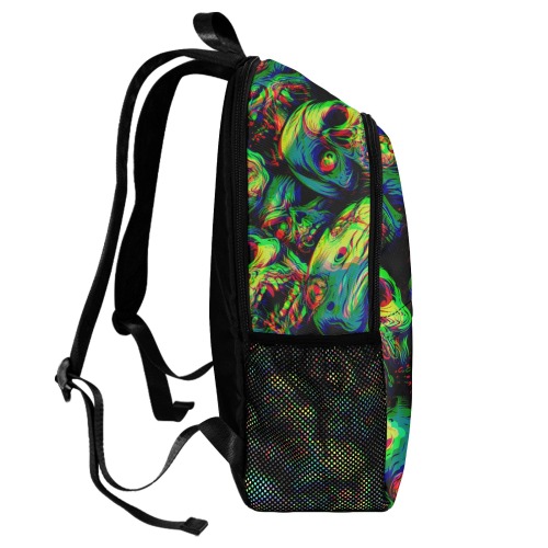 Zombie 4 Fabric Backpack with Side Mesh Pockets (Model 1659)