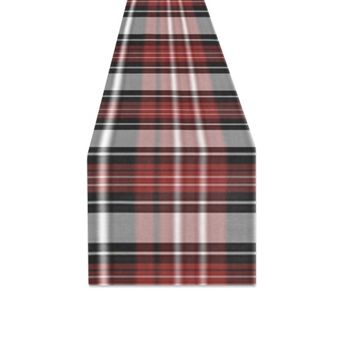 Red Black Plaid Table Runner 14x72 inch