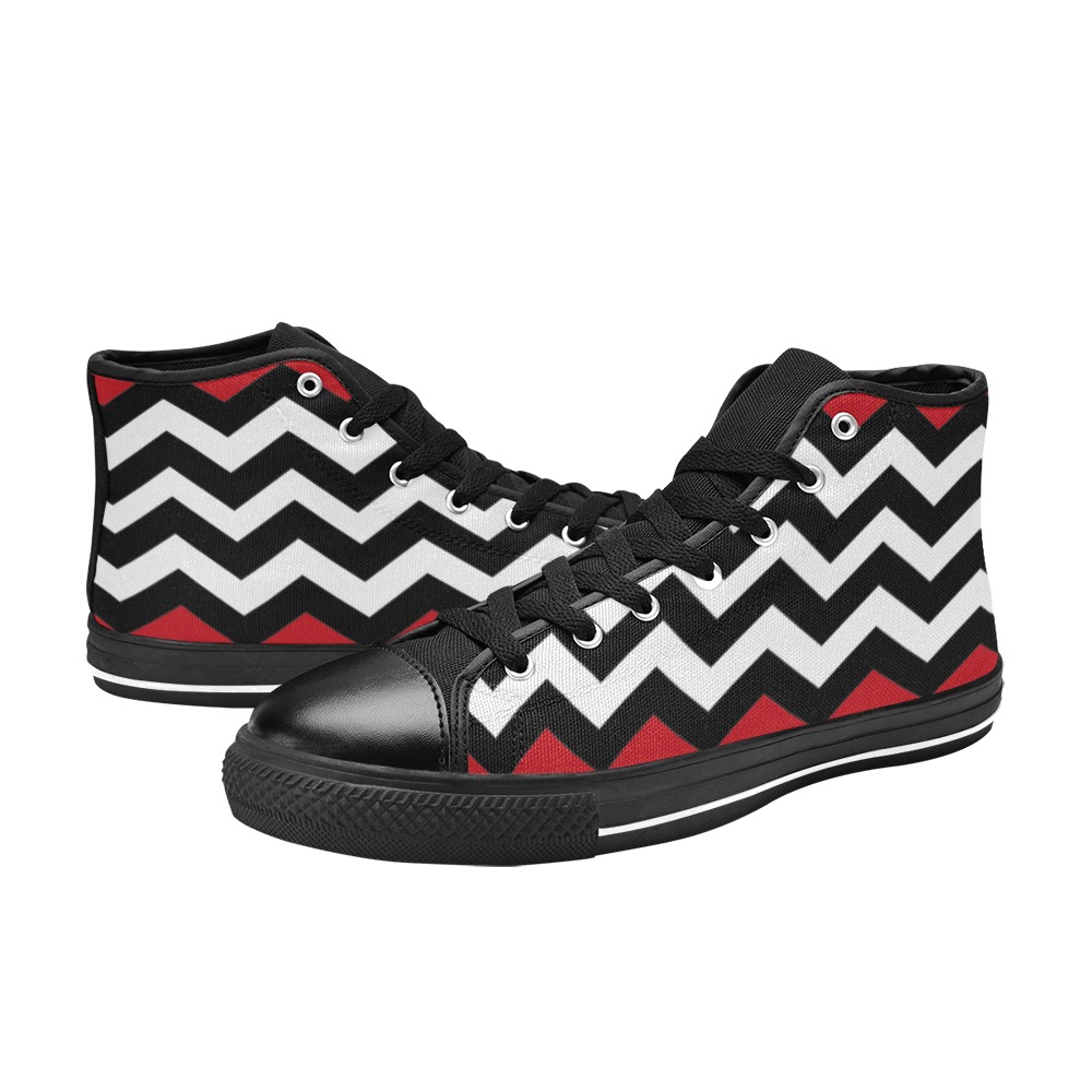 Twin Peaks Red Room High Top Canvas Men’s Classic High Top Canvas Shoes (Model 017)