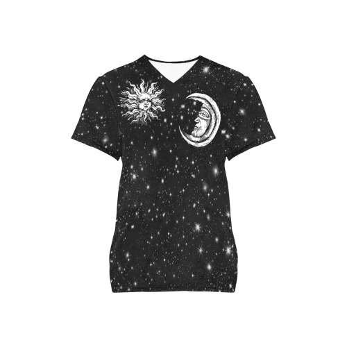 Mystic Moon and Sun All Over Print Scrub Top