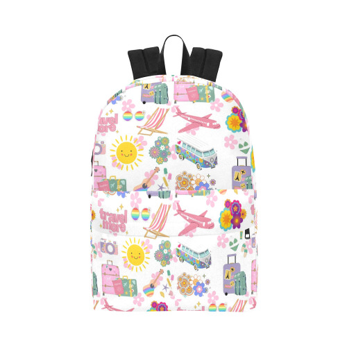 Hippie Summer Holiday Travel Vacation Artwork Design Unisex Classic Backpack (Model 1673)