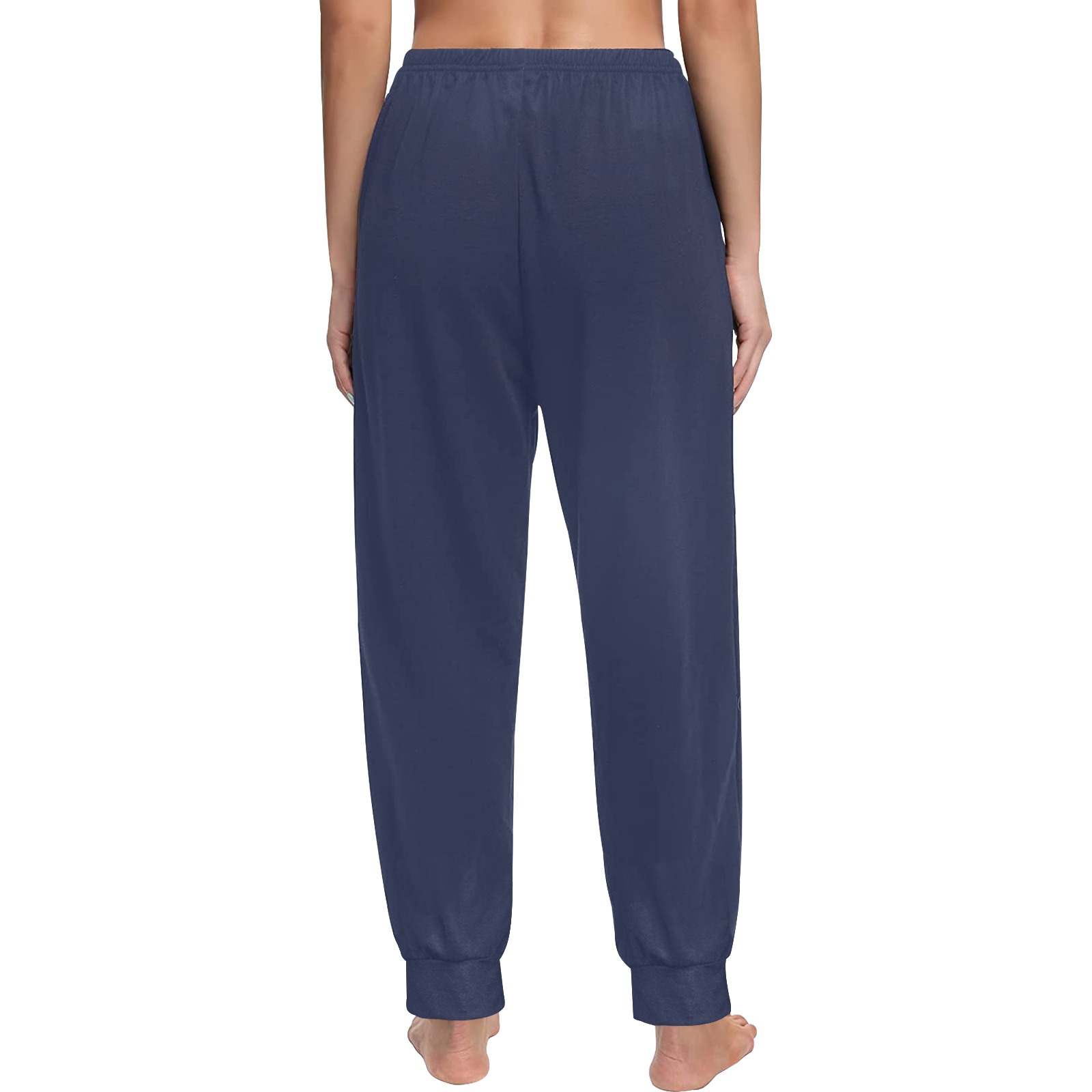 Pants navy with single logo Women's All Over Print Pajama Trousers