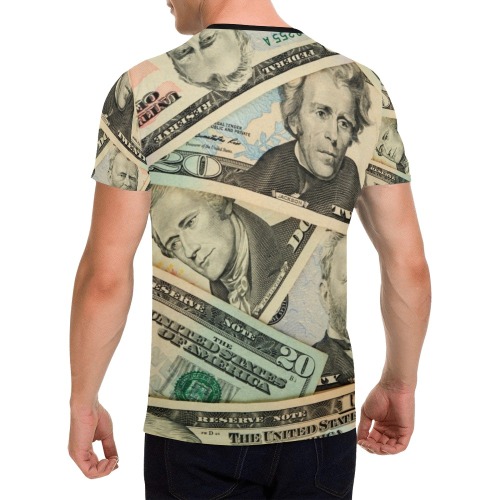 US PAPER CURRENCY All Over Print T-Shirt for Men (USA Size) (Model T40)