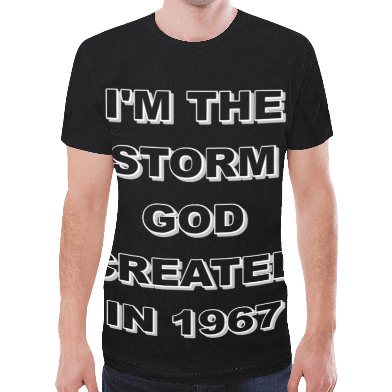 I'M THE STORM GOD CREATED IN 1967 New All Over Print T-shirt for Men (Model T45)