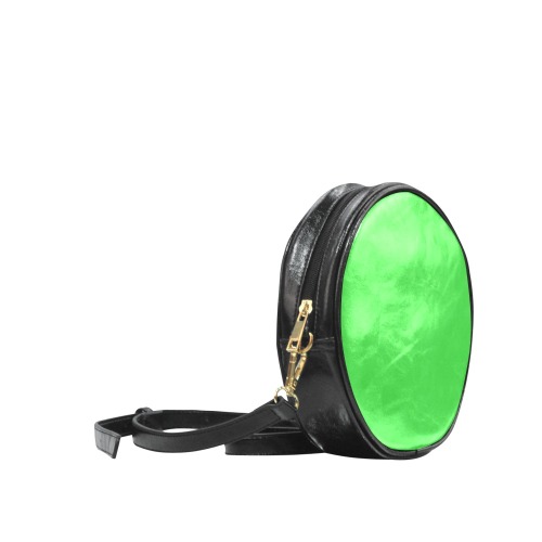 color lime green Round Sling Bag (Model 1647)