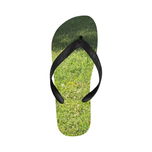 Fresh Grreeen Grass Collection Flip Flops for Men/Women (Model 040)