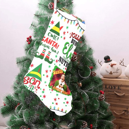 elves stocking Christmas Stocking (Without Folded Top)