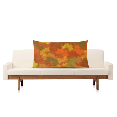 Fall Leaves / Autumn Leaves Rectangle Pillow Case 20"x36"(Twin Sides)
