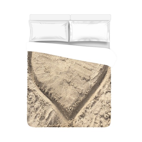 Love in the Sand Collection Duvet Cover 86"x70" ( All-over-print)