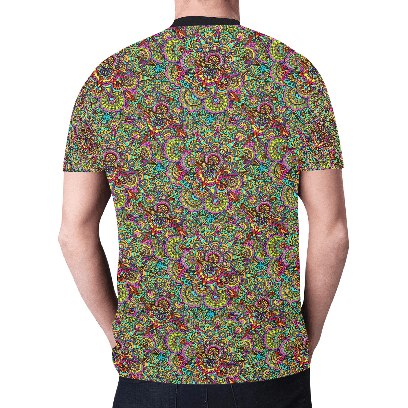 Psychic Celebration - Small Pattern New All Over Print T-shirt for Men (Model T45)