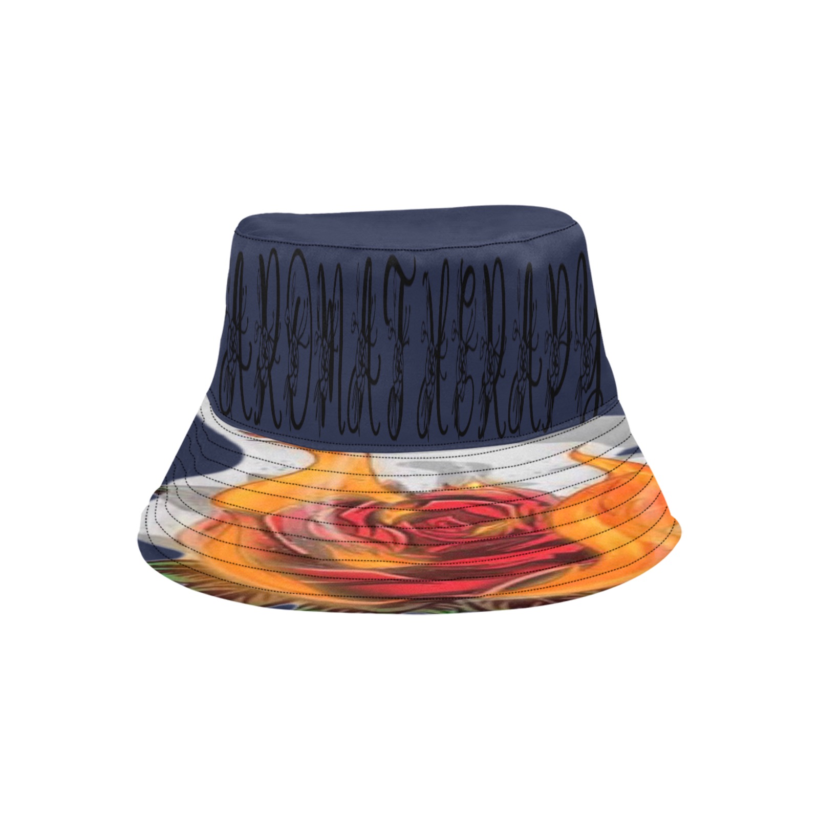 Aromatherapy Apparel Graphic Bucket hat Blue Unisex Summer Bucket Hat