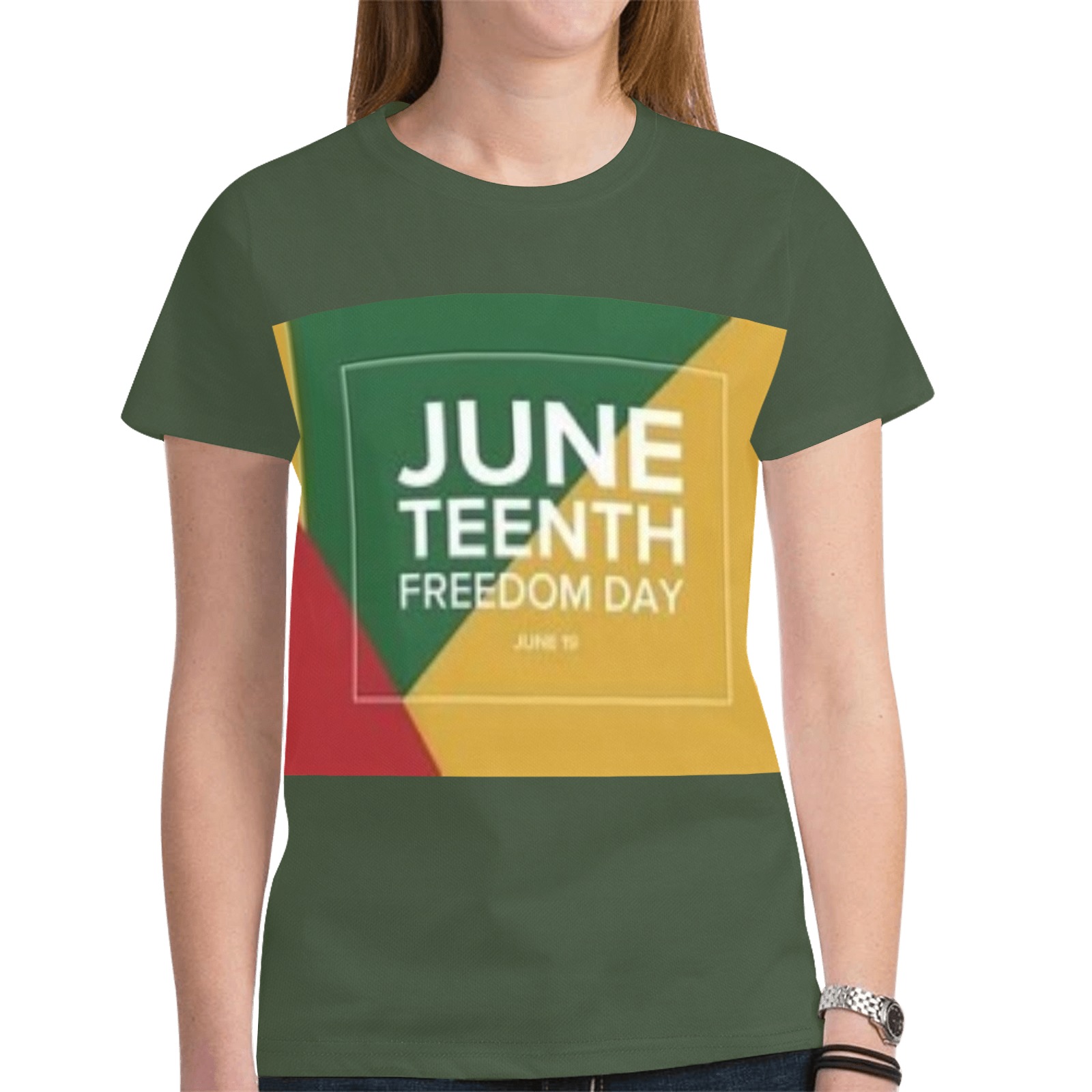 Juneteenth freedom day T Shirt for women New All Over Print T-shirt for Women (Model T45)