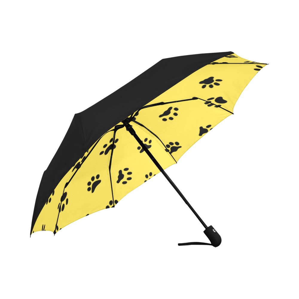 Paw Prints Anti-UV Auto-Foldable Umbrella (Underside Printing) (U06)