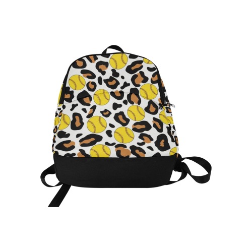 SOFTBALL SEAMLESS PATTERN (Custom) (Custom) (Blanket 40x30) Fabric Backpack for Adult (Model 1659)