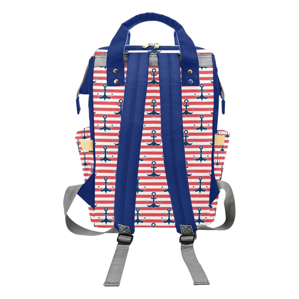 Anchored Multifunctional Diaper Backpack Multi-Function Diaper Backpack/Diaper Bag (Model 1688)