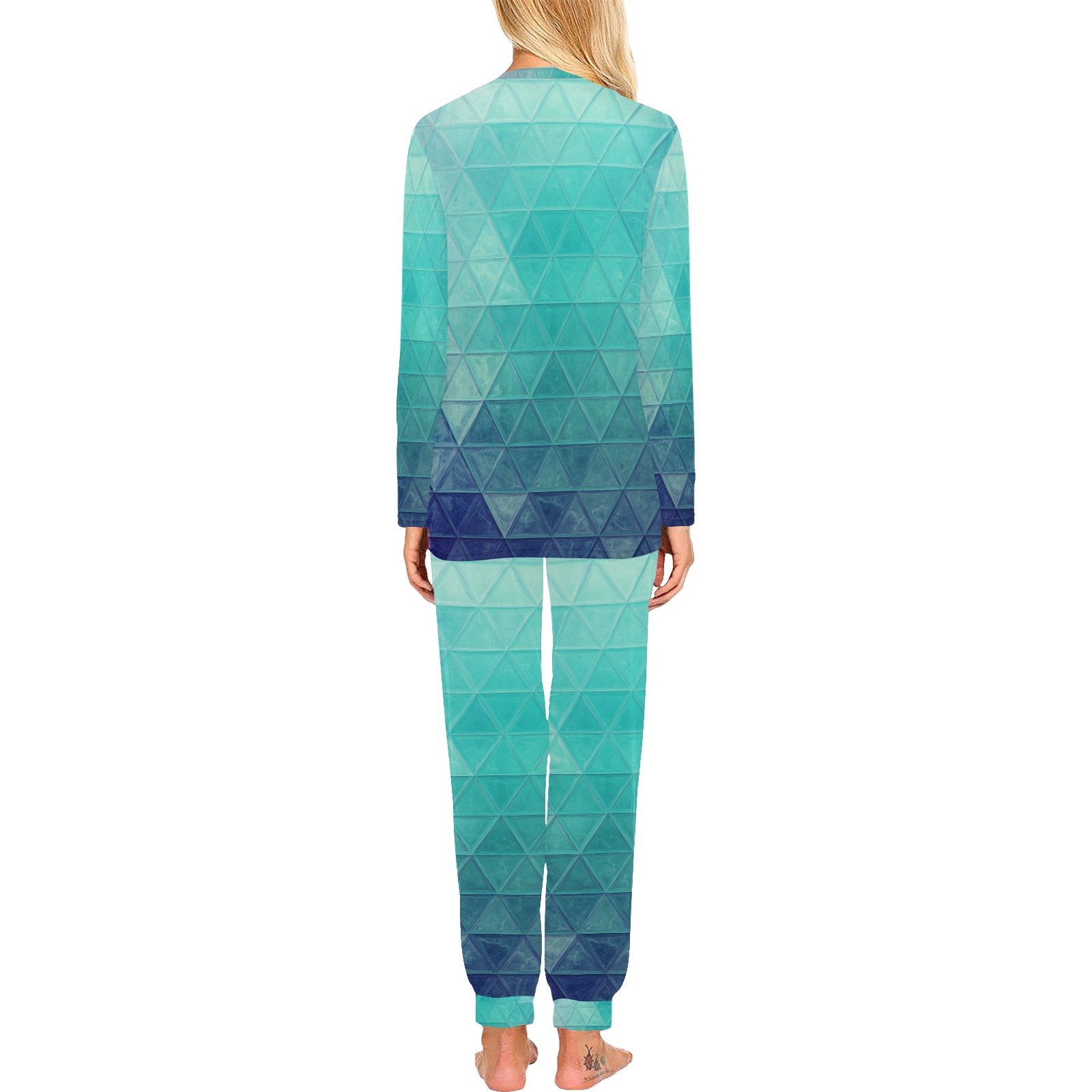 mosaic 35 Women's All Over Print Pajama Set