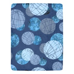 Blue Decorative Dots Ultra-Soft Micro Fleece Blanket 54"x70"