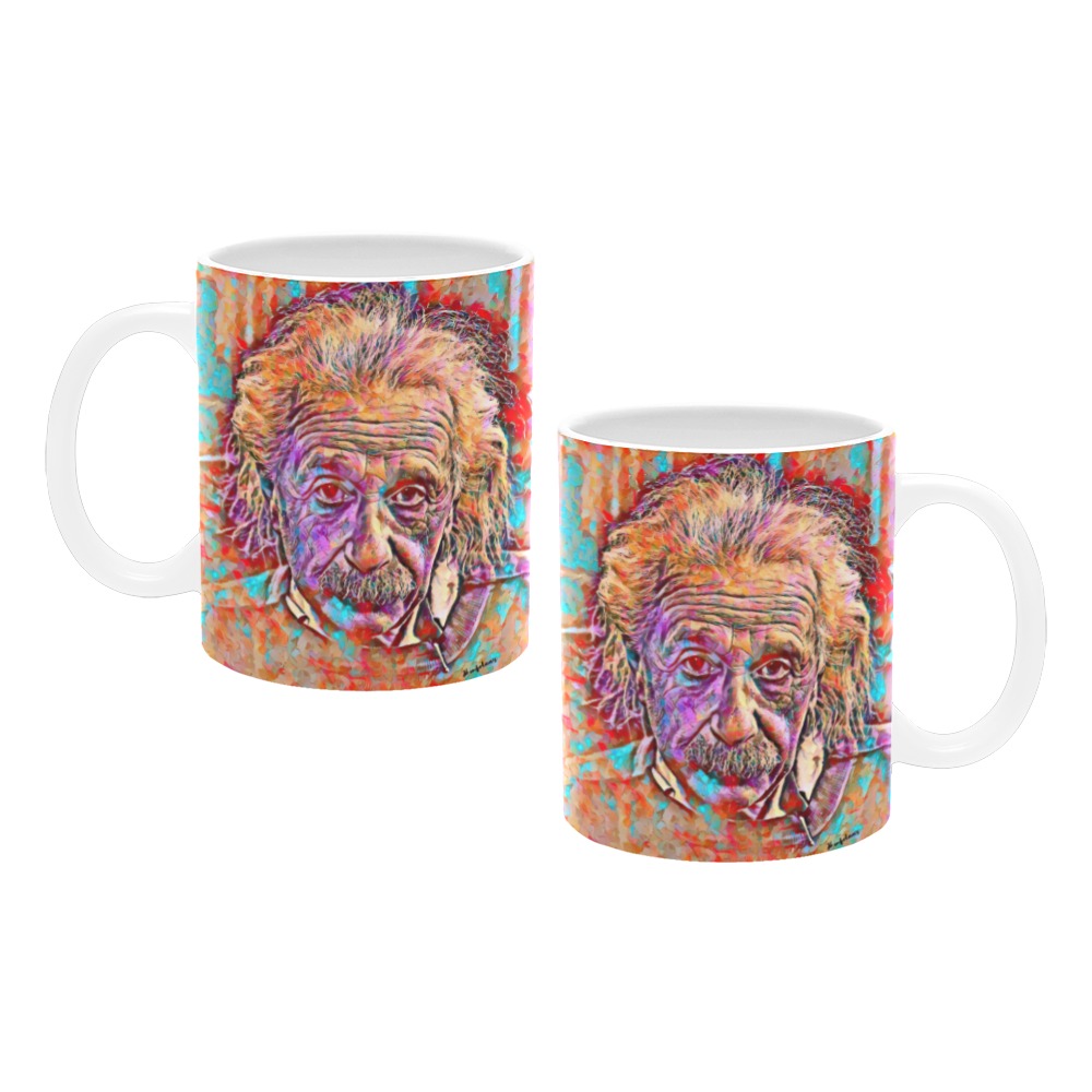Albert Einstein Custom White Mug (11OZ)
