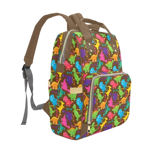 Dinosaur Multifunctional Diaper Backpack Multi-Function Diaper Backpack/Diaper Bag (Model 1688)