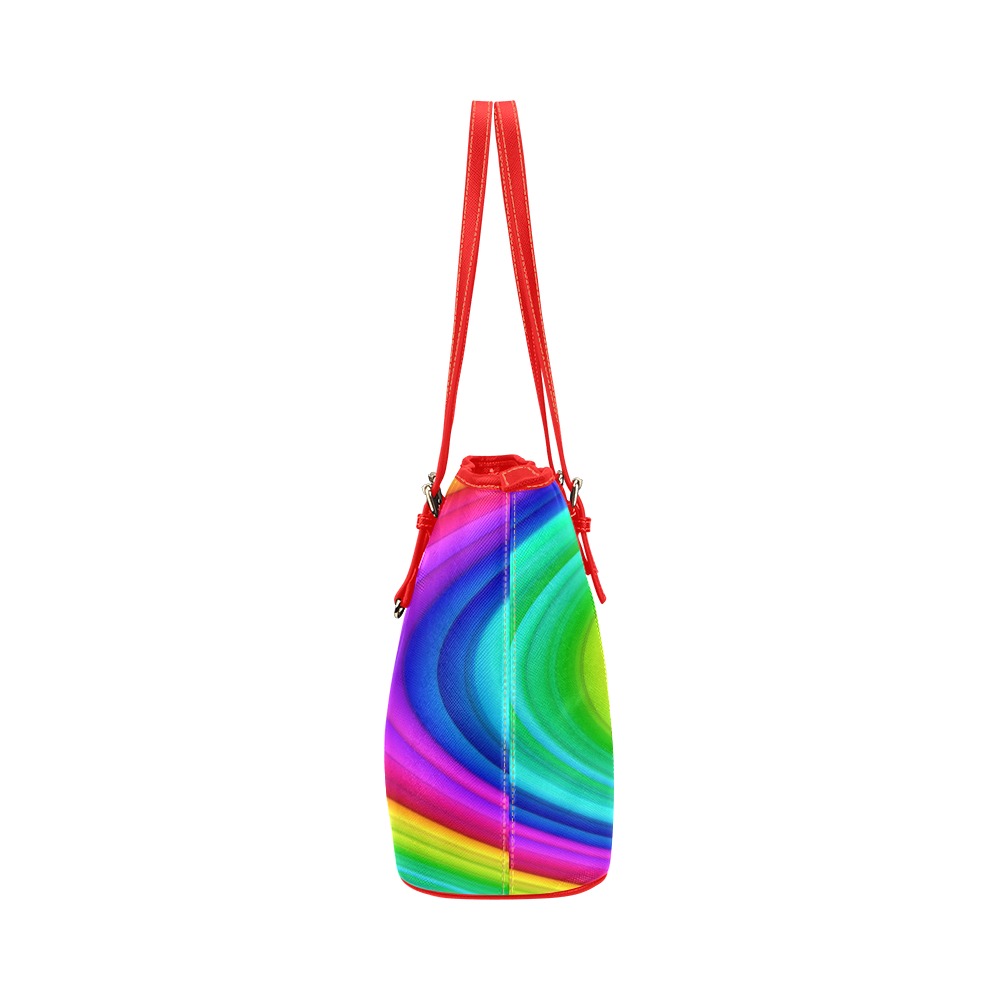 Fairlings Delight's Rainbow Collection- 53086I3 Leather Tote Bag/Large (Model 1651)