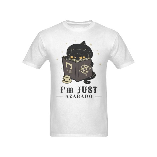 Black Cat Witch Men's T-Shirt in USA Size (Front Printing Only)