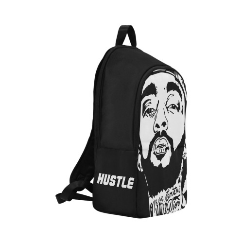 nipsey hustle Hustle motivate Black backpack Fabric Backpack for Adult (Model 1659)