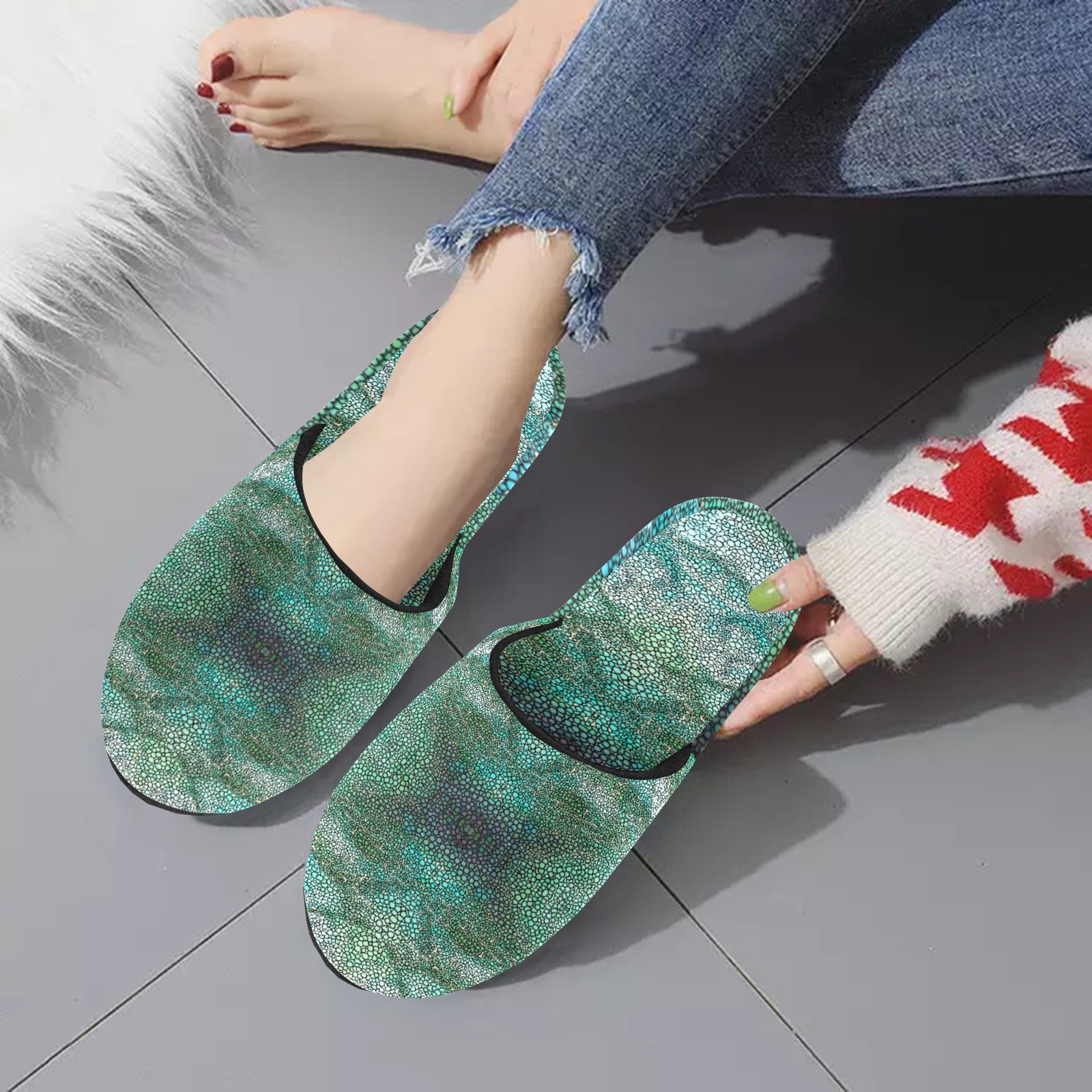 impression Women's Cotton Slippers (Model 0601)