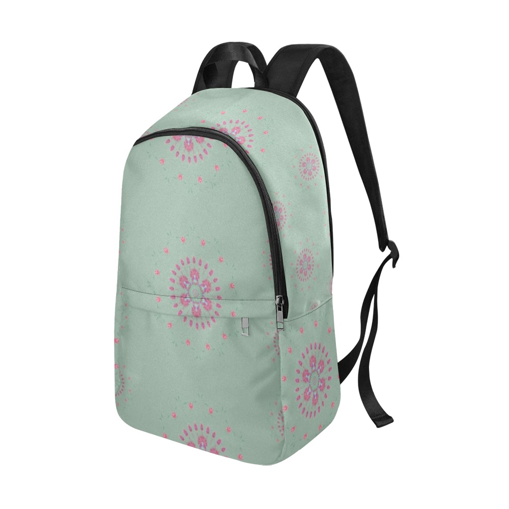 shanti mandala flowers 3 Fabric Backpack for Adult (Model 1659)