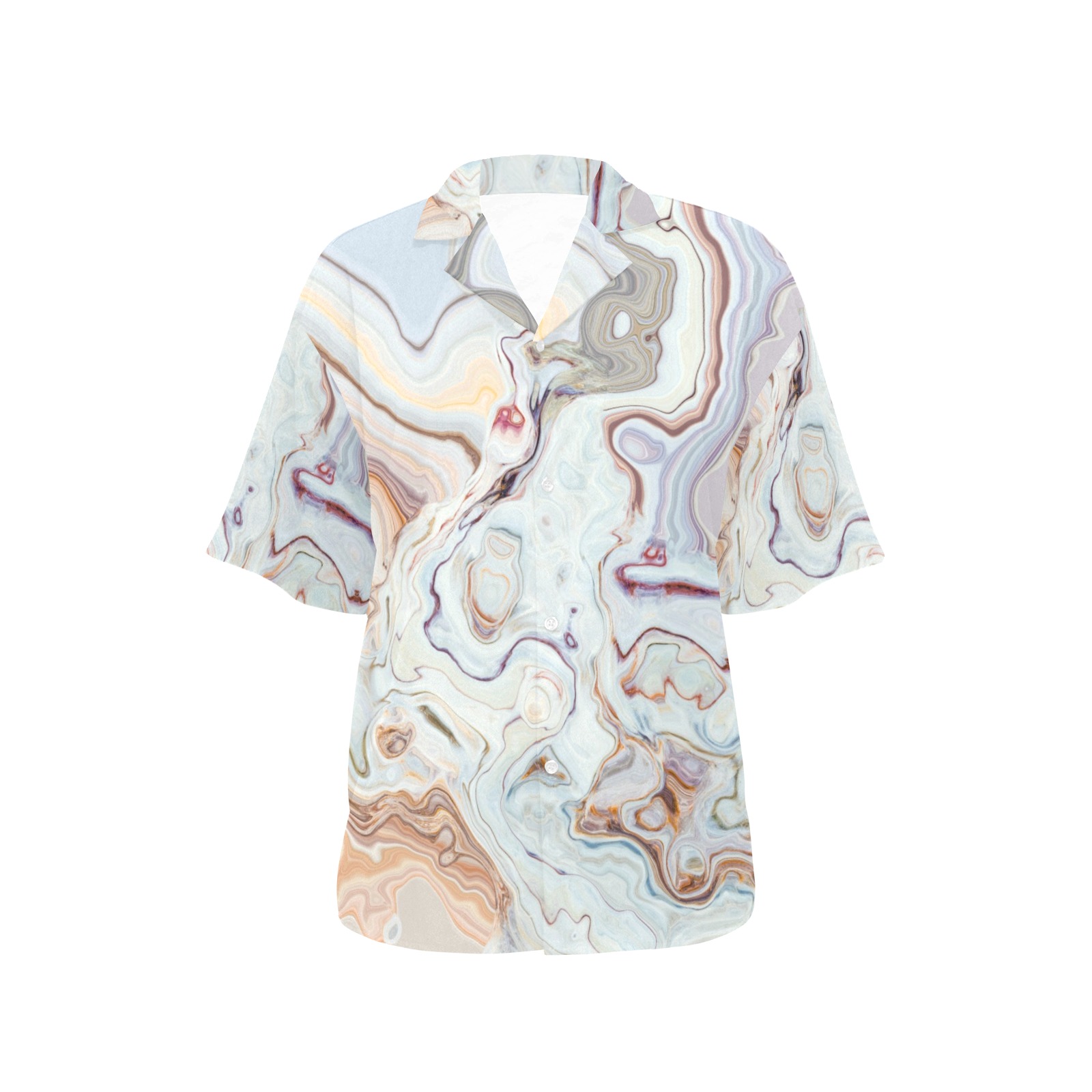 Abstract_art_008 All Over Print Hawaiian Shirt for Women (Model T58)