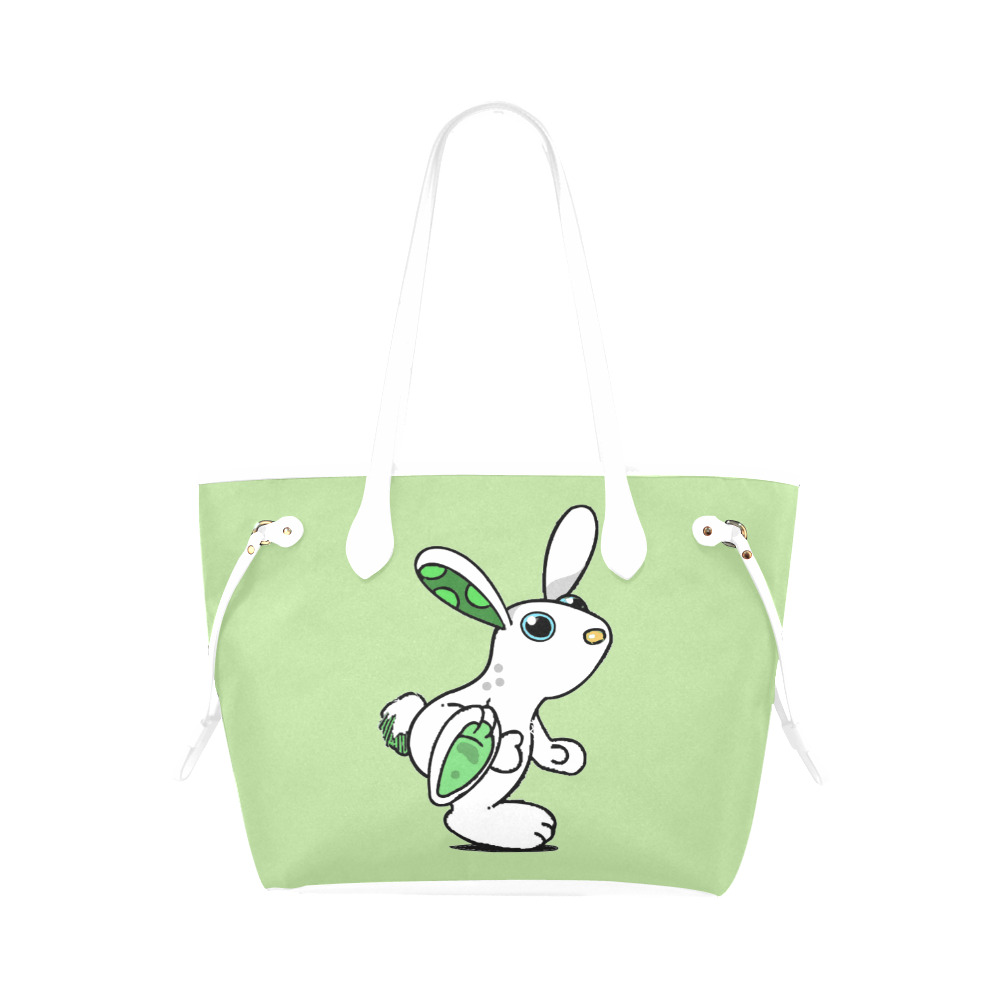 The Bunny Clover Canvas Tote Bag (Model 1661)