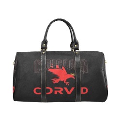 Black with Red CORVID Large Gym type bag New Waterproof Travel Bag/Large (Model 1639)