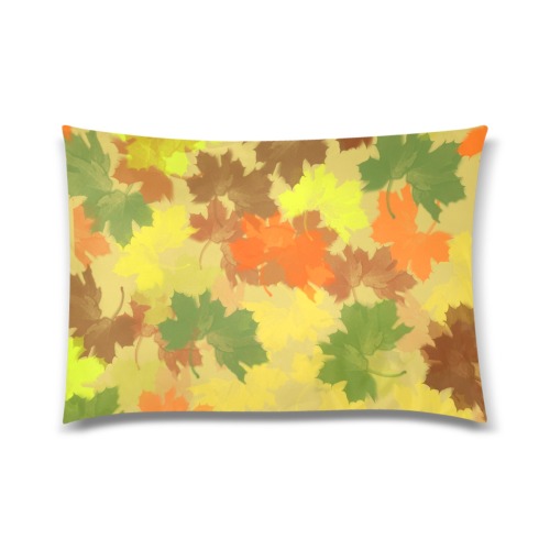 Autumn Leaves / Fall Leaves Custom Zippered Pillow Case 20"x30"(Twin Sides)